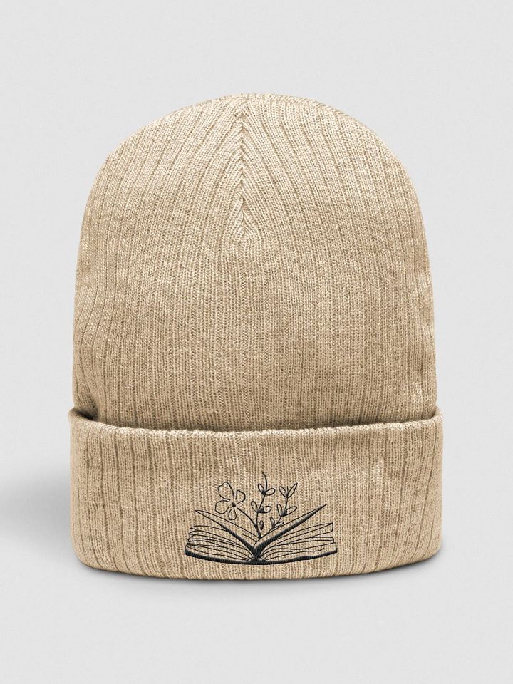 black logo beanie product image (1)