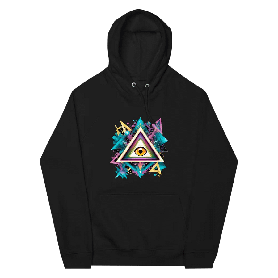 [All Seeing Eye] Unisex Eco Raglan Hoodie product image (8)