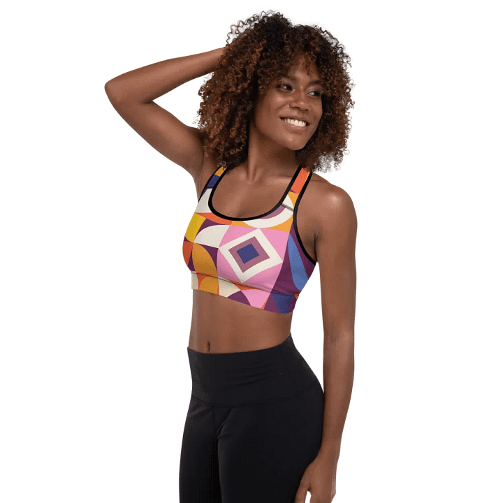 Geometric Fusion Padded Sports Bra product image (2)