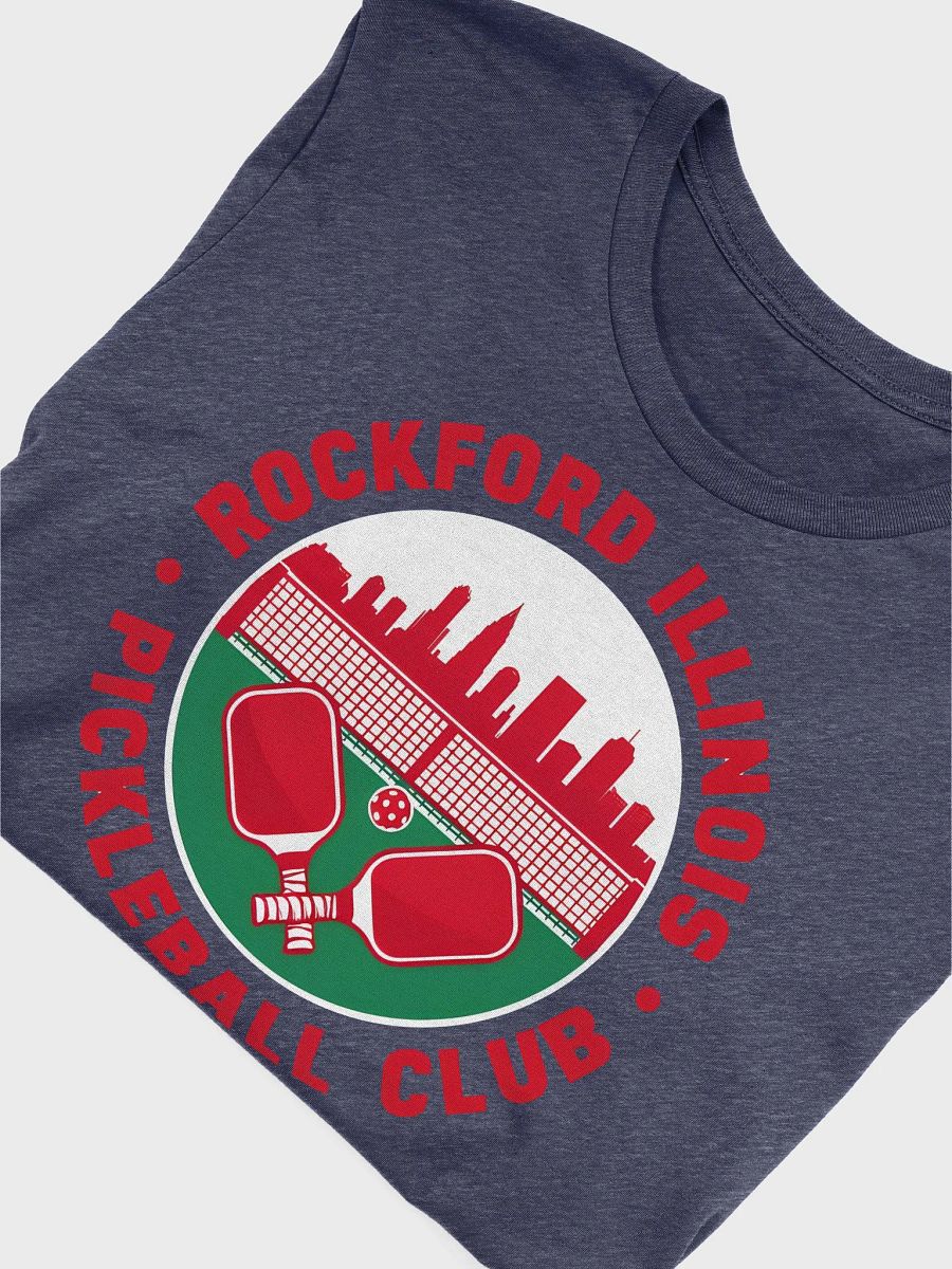 Rockford Illinois Pickleball Club Shirt – Bold Skyline & Court Design product image (3)