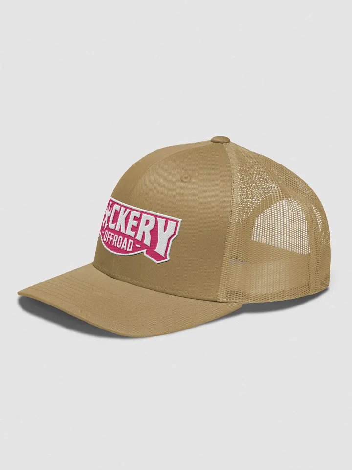 Ladies F*ckery Trucker Hat with pink logo - Clean product image (2)