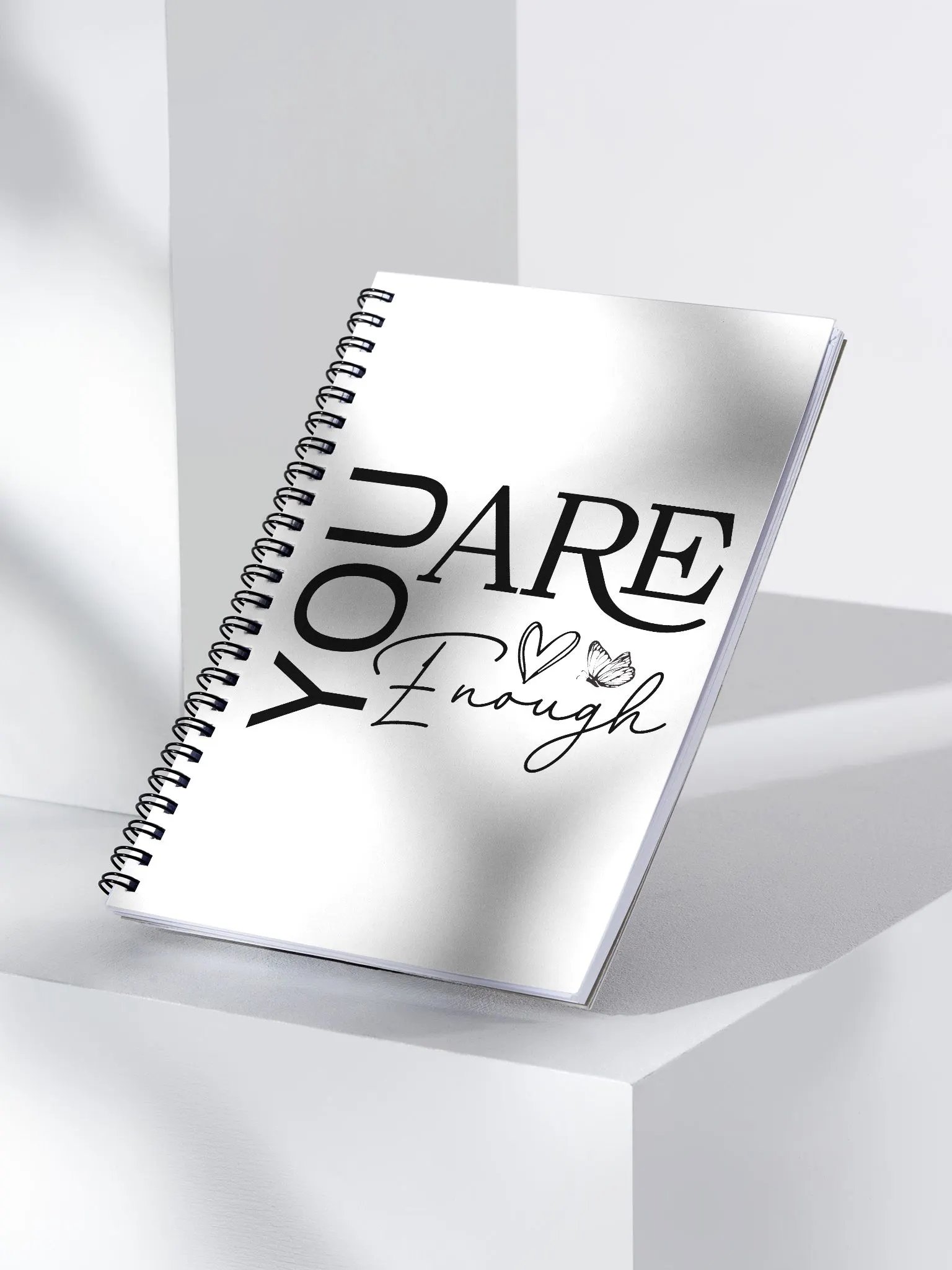 You Are Enough - Empowering Motivational Quote Spiral Notebook product image (3)