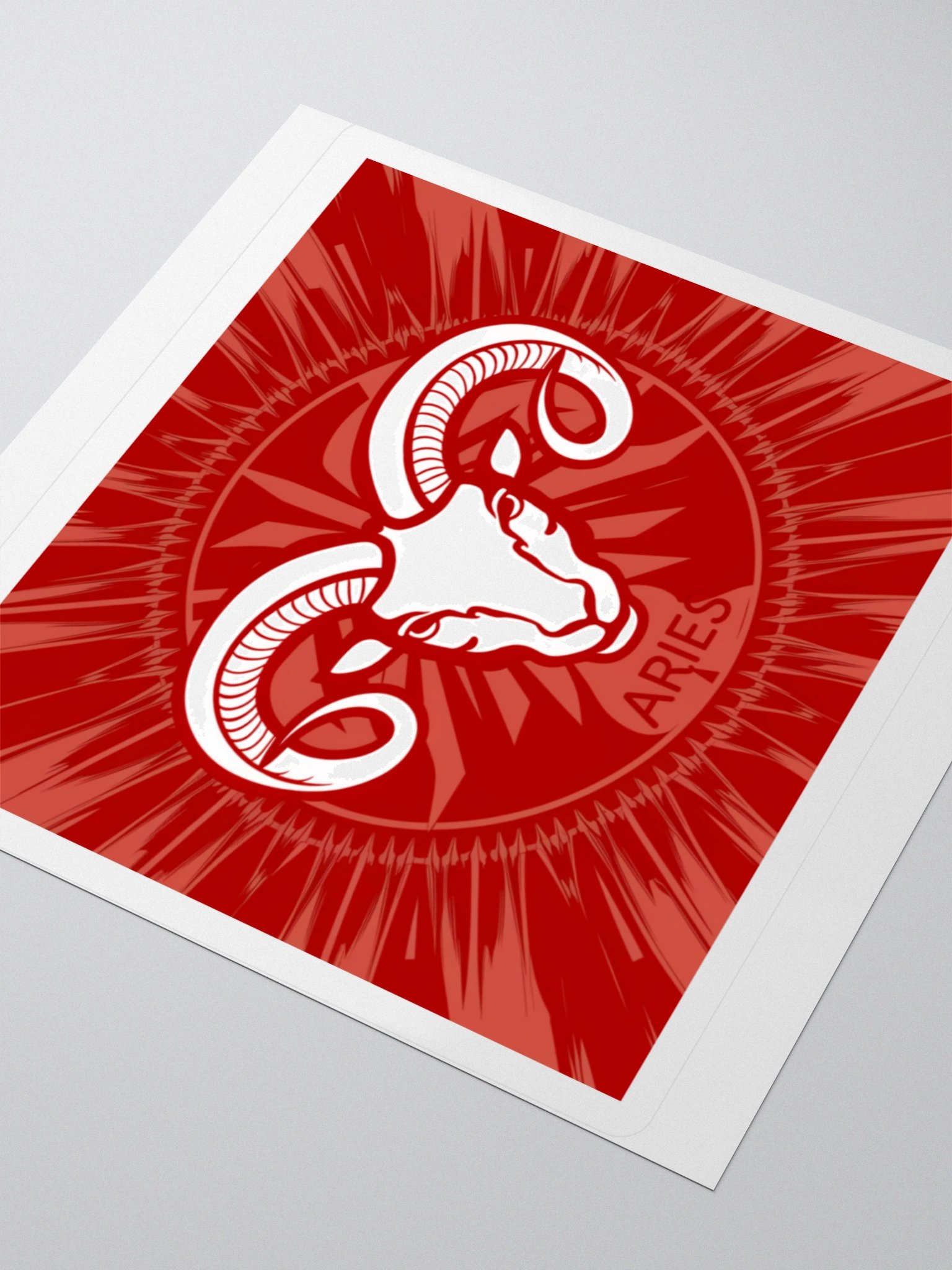 Trending Aries Ram Head Vinyl Sticker - Exclusive Zodiac Art product image (8)
