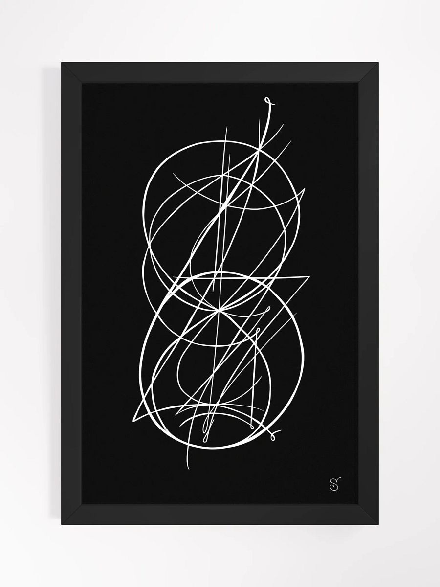 Intricate Intersection Framed Art Print - Abstract Image No. 9 product image (6)