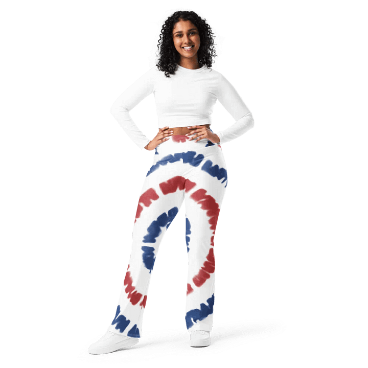 Vibrant Spiral Flare Leggings product image (2)