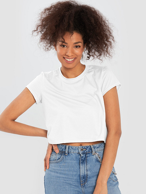 Photo showing All-Over Print Crop Tee