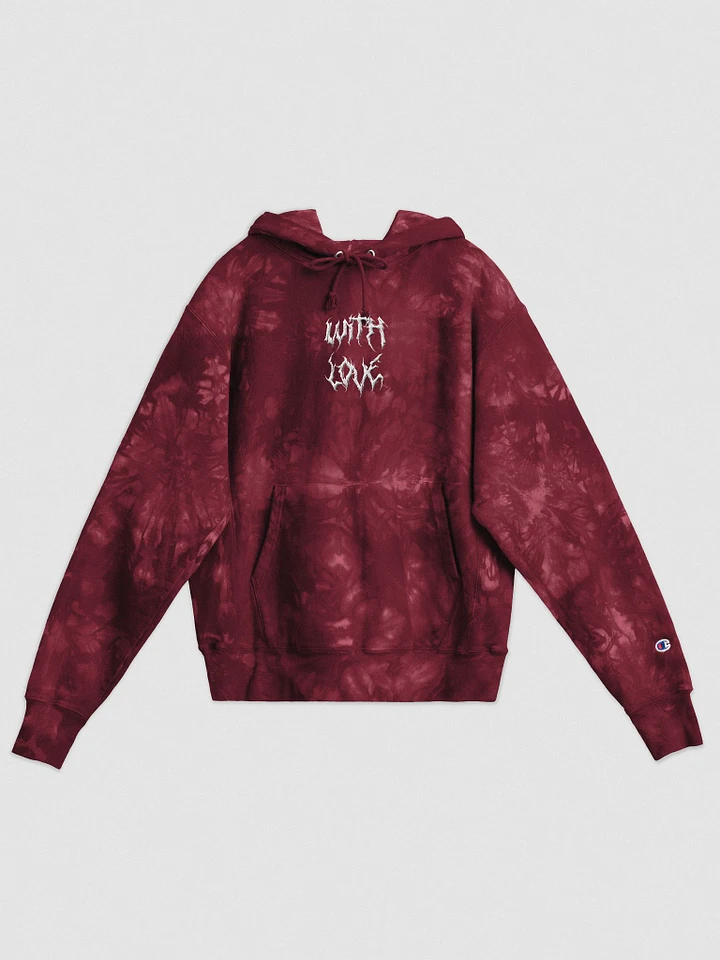 Embroidered Metal With Love Tie Dye Champion Hoodie product image (4)