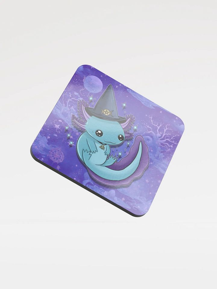 Whimsical Wicca Cork Coaster - Axolotl product image (1)