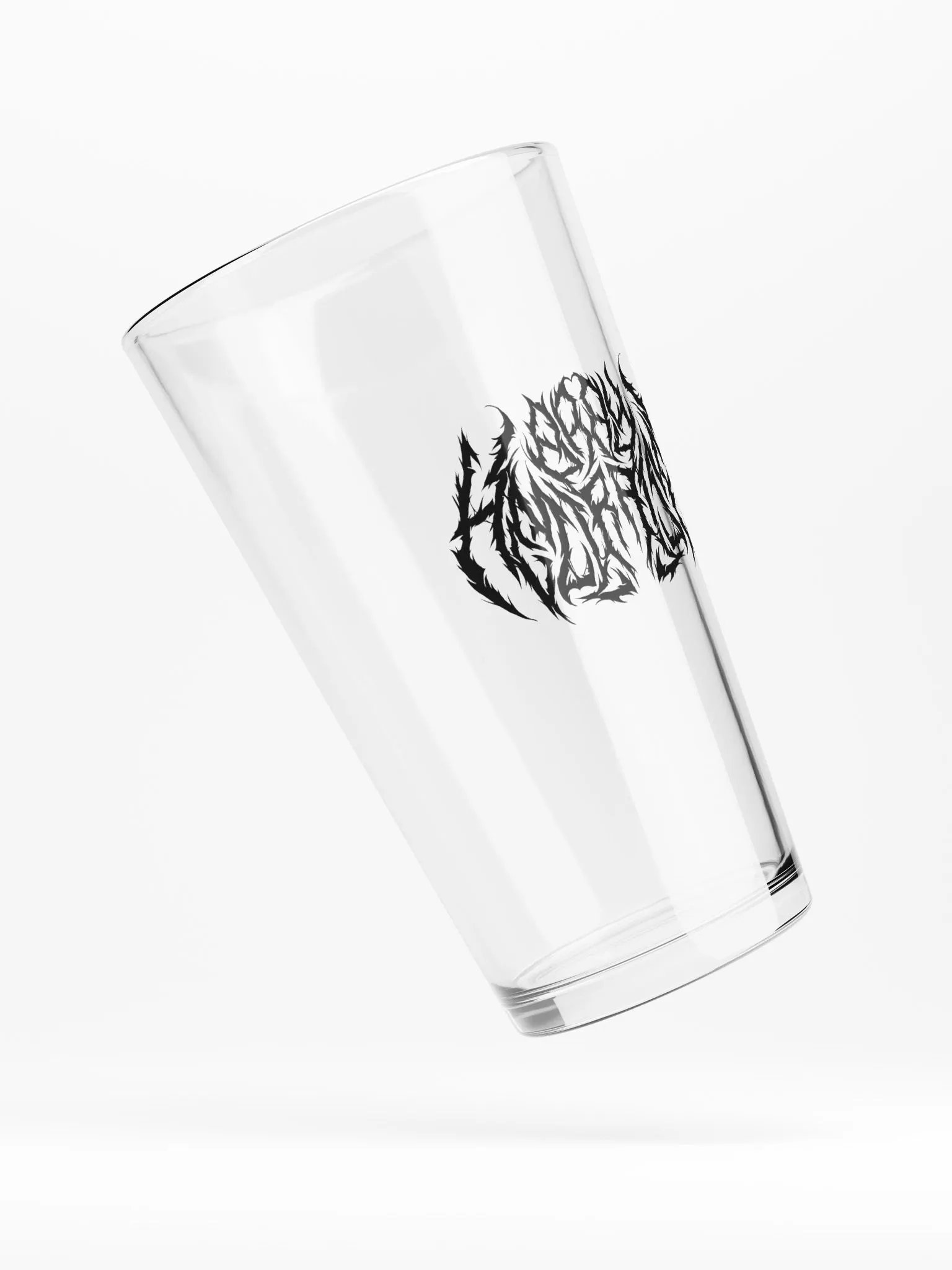 Raised on Metal Pint Glass product image (2)