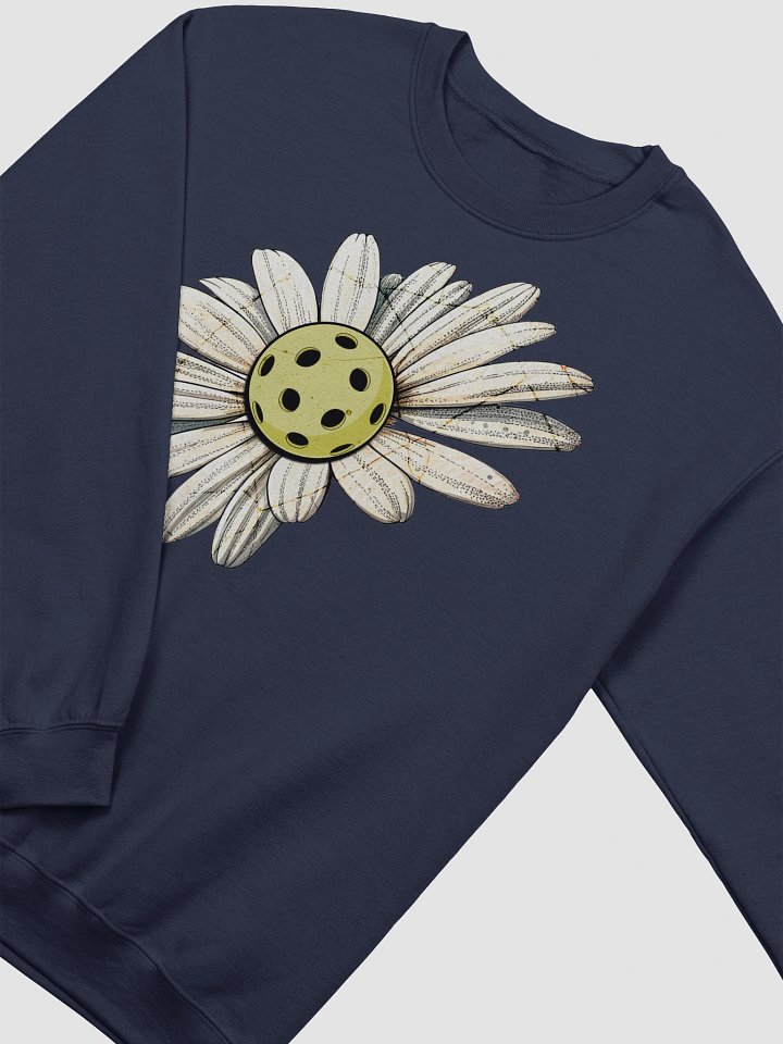 Flower Daisy Pickleball Perforated Bloom Crewneck Sweatshirt product image (4)