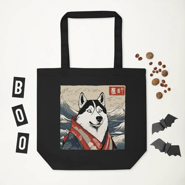 Funny Husky Oriental Eco-Friendly Tote Bag product image (2)