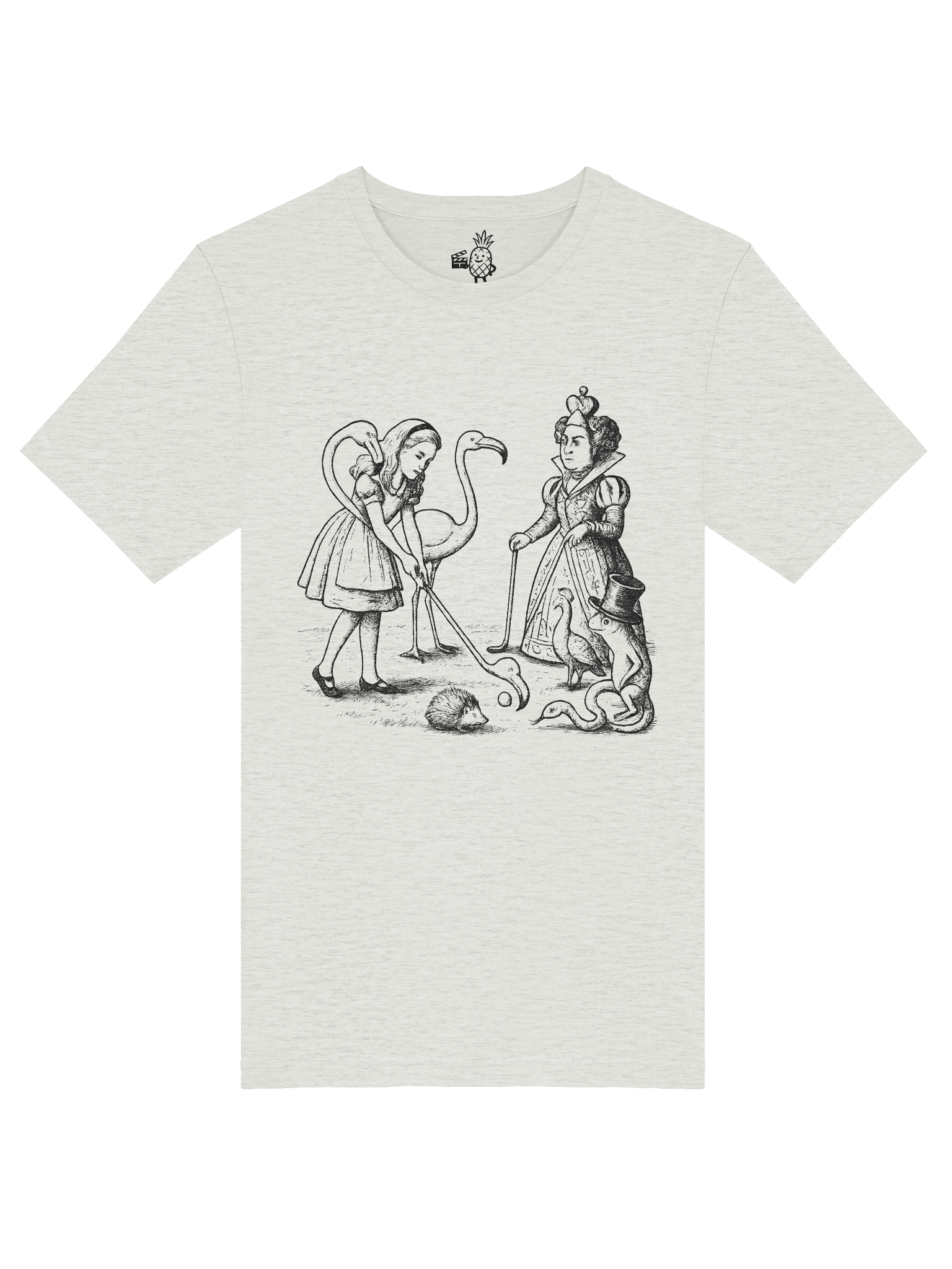 Alice in Wonderland Whimsical Flamingo Golf Unisex T-Shirt product image (55)