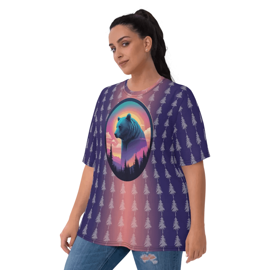 Bear Outdoors All Over Print T-shirt product image (10)