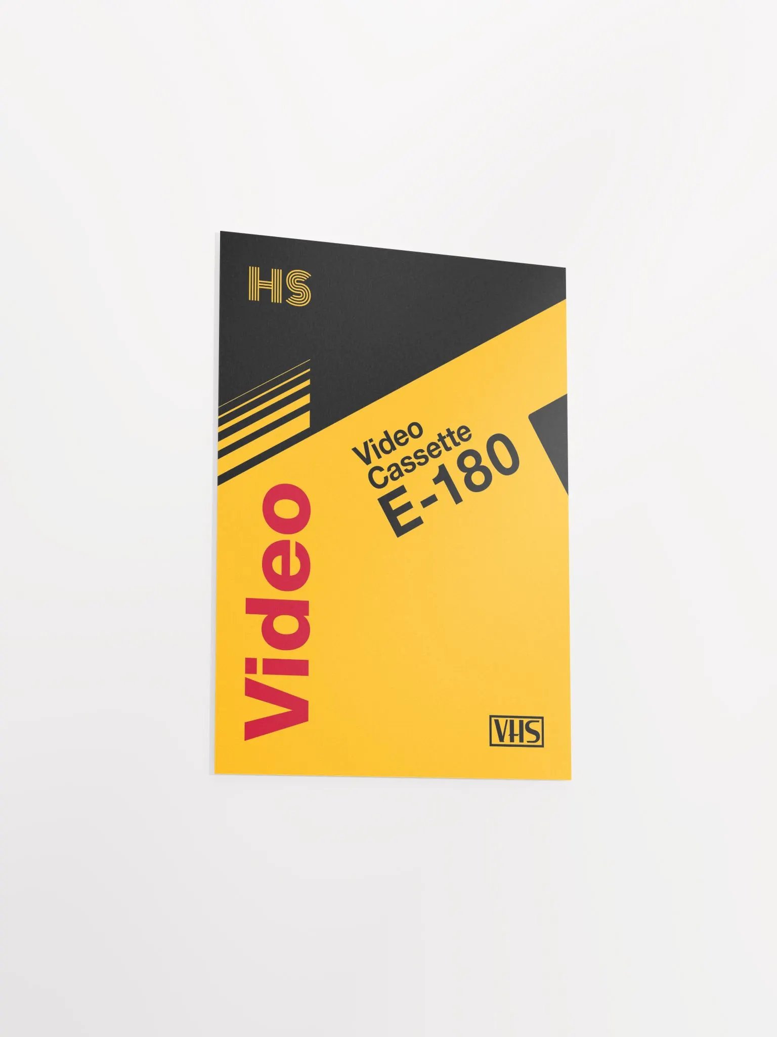 VHS cassette case E-180 [retrowave/vaporwave] — retrowave poster, aesthetic print, retrowave art, 80s wall decor product image (9)