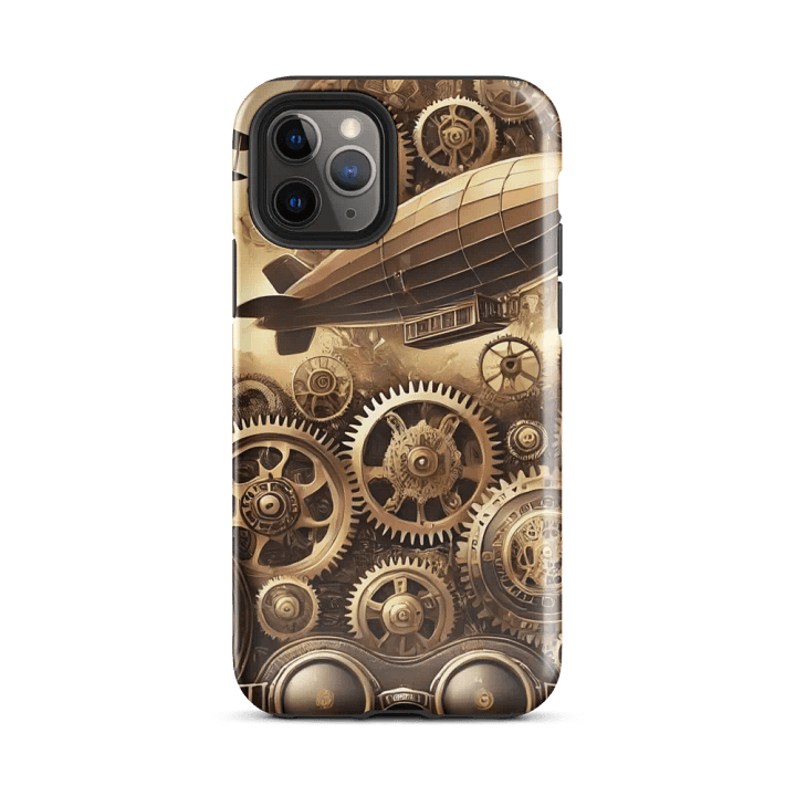 Steampunk Airship iPhone Tough Case - Vintage Industrial Design product image (25)