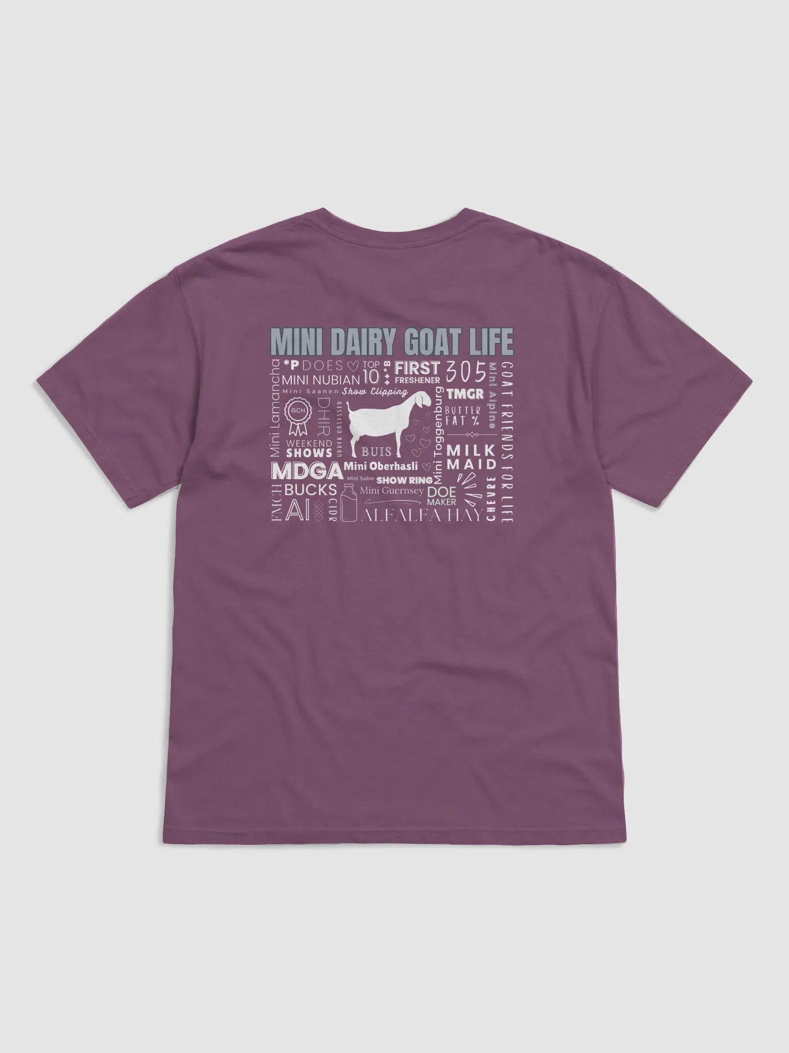 Mini Dairy Goat Life TMM Shirt Mini Nubian- 100% Cotton product image (3)