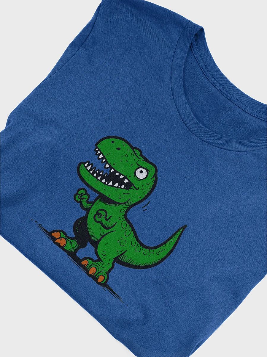 A blue shirt with a dinosaur on it product image (5)