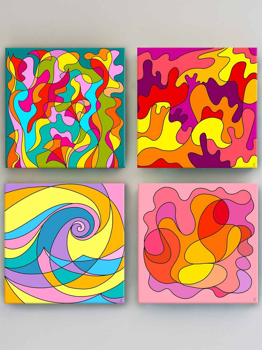 Vibrant Flow Canvas - Abstract Square No. 6 product image (4)