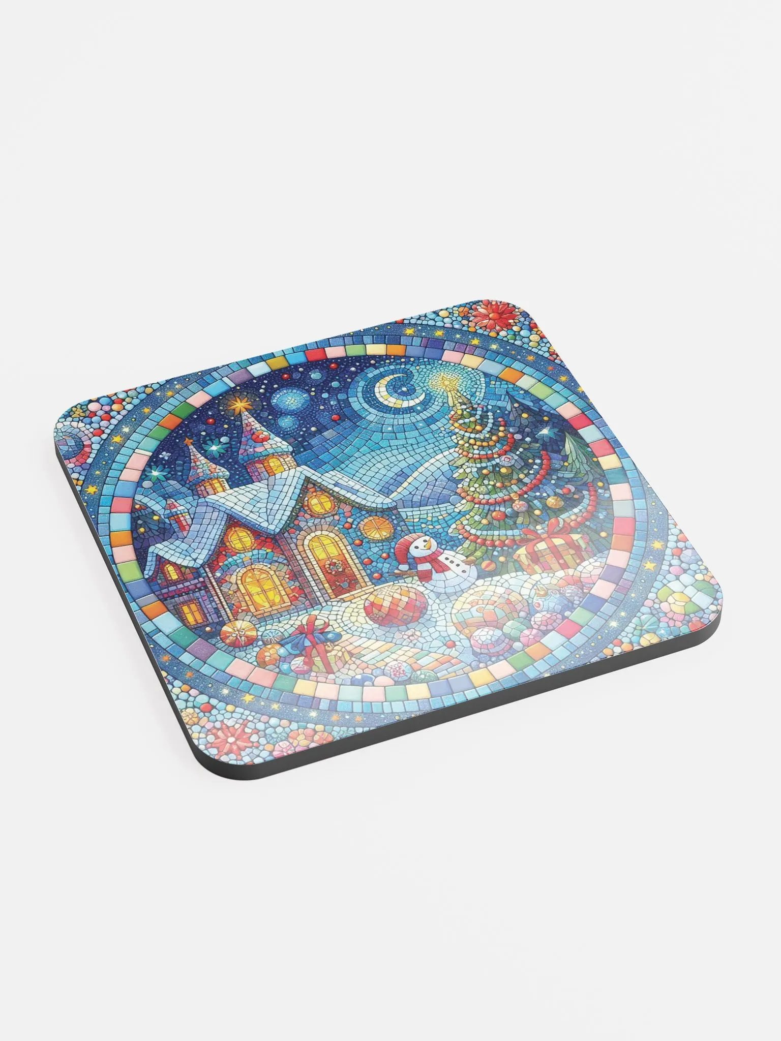 Holiday Mosaic Cork Coaster Set product image (2)
