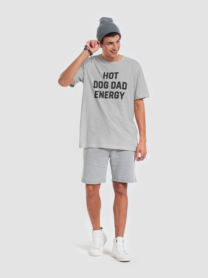 Hot Dog Dad Energy (Black Heathered Text) product image (2)