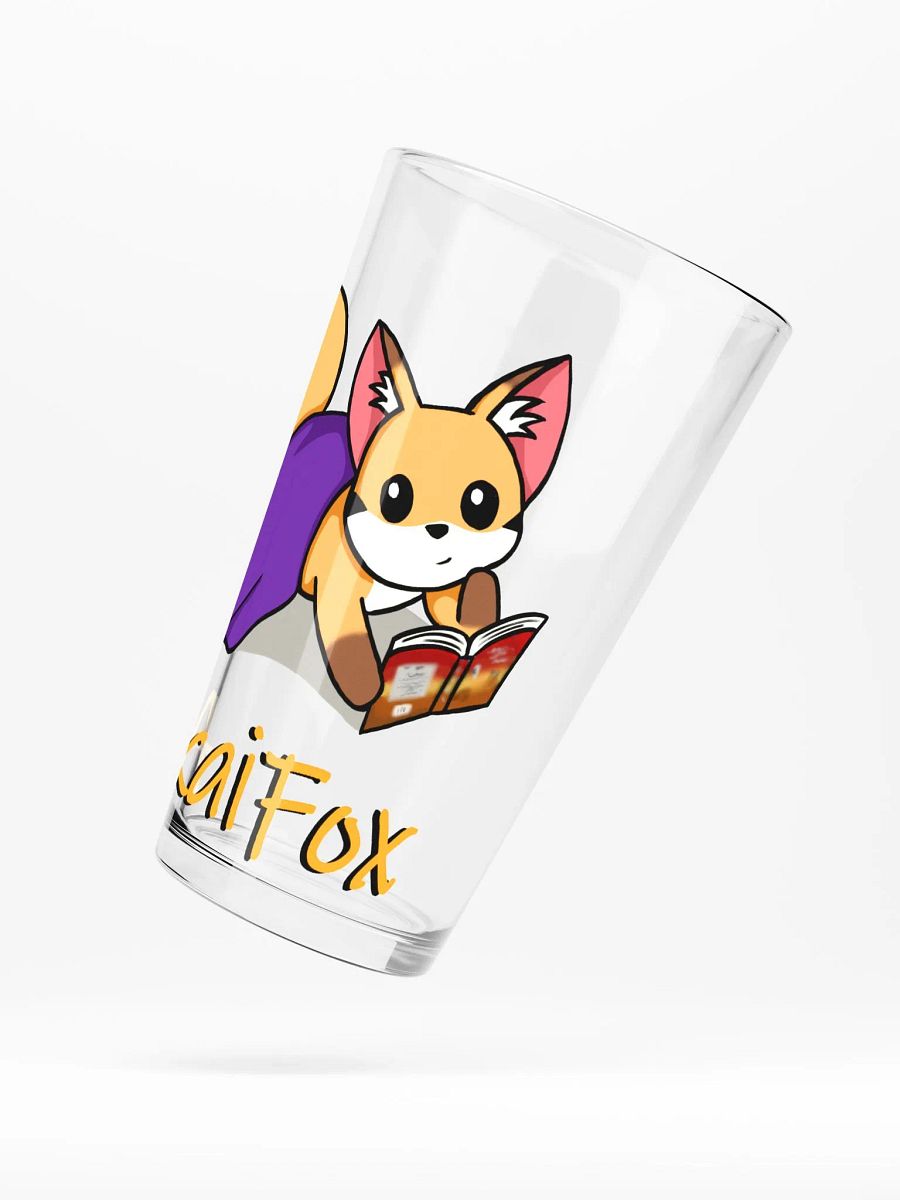 Fox Reading Pint Glass product image (5)