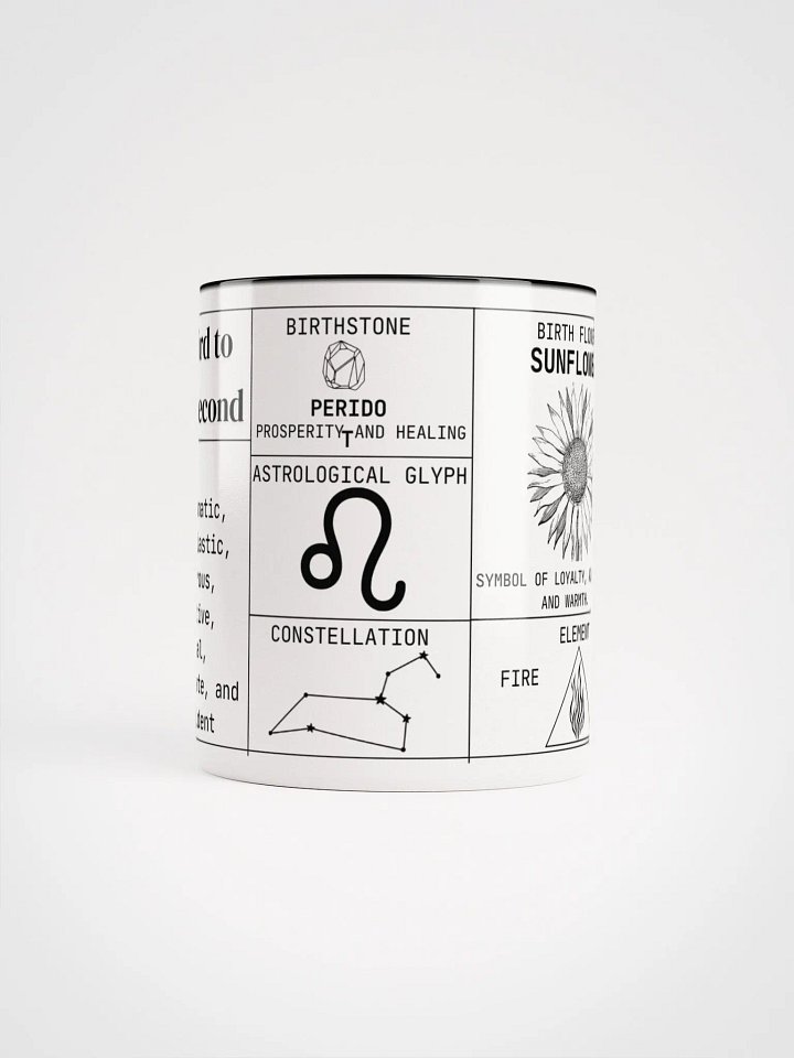 Leo Zodiac Ceramic Mug product image (2)