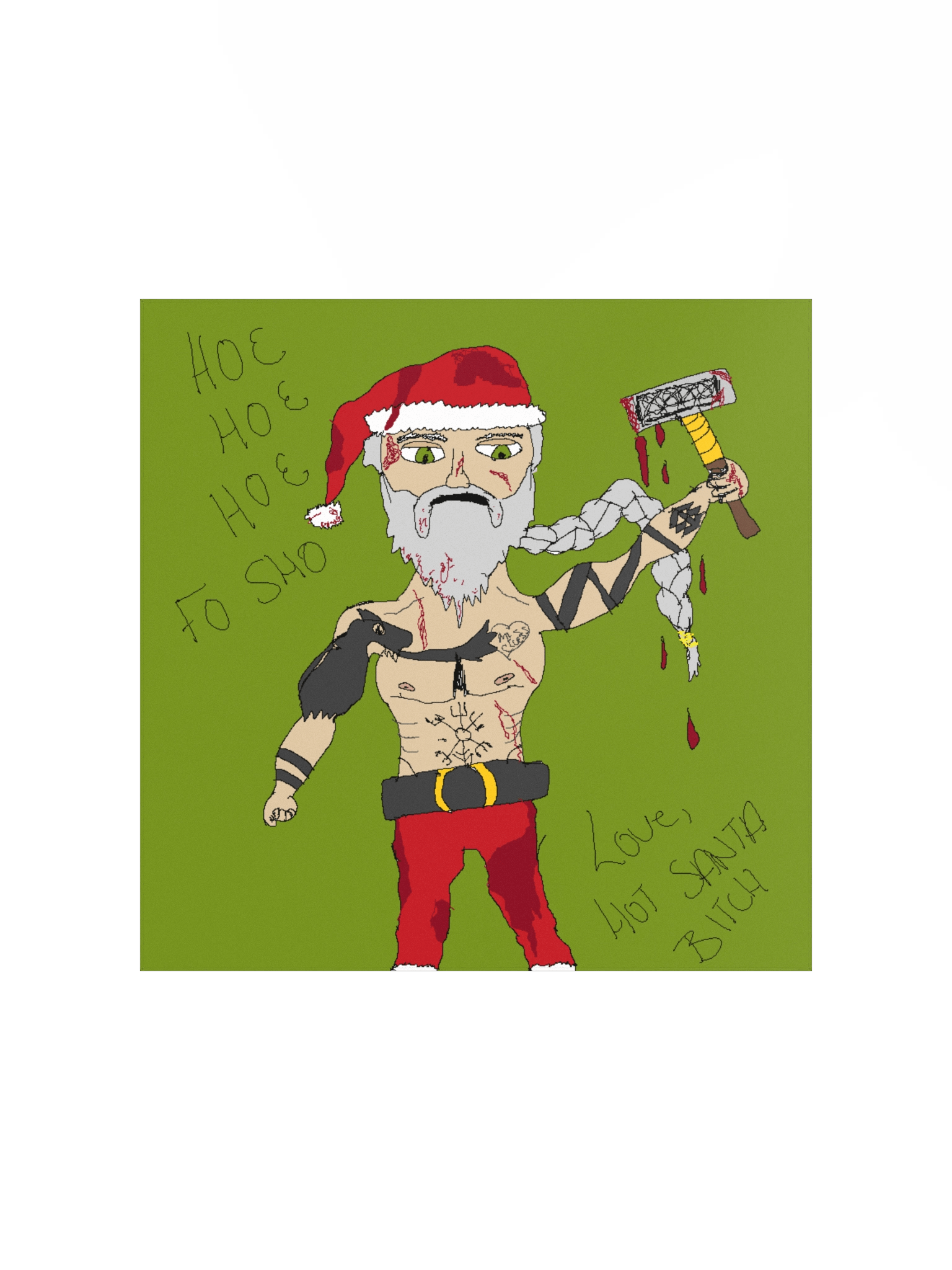 Hot Santa - Original MSpaint Art product image (1)