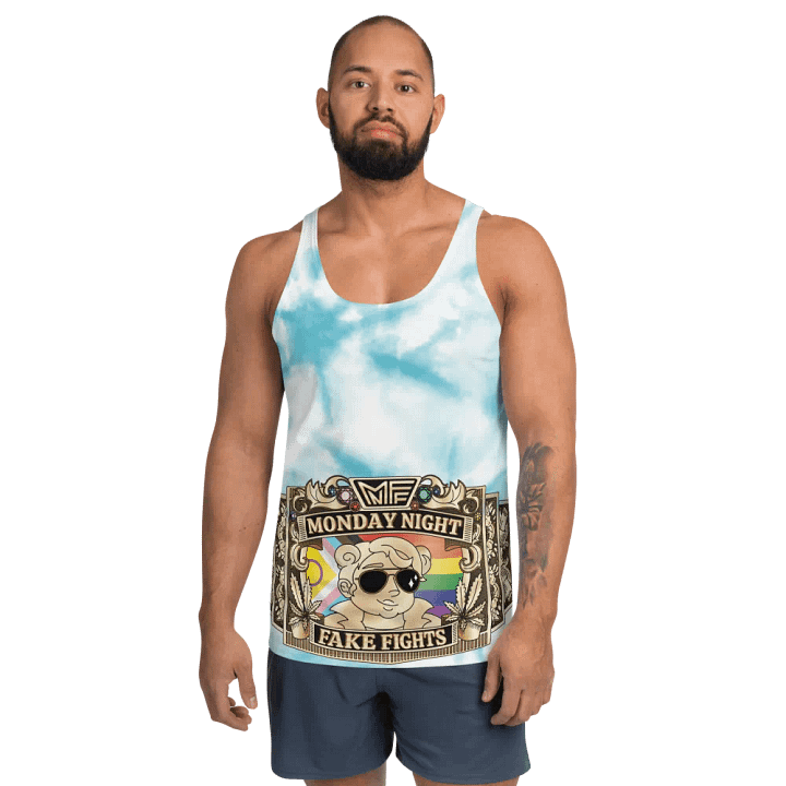 MNFF Championship belt Blue Tie Dye 