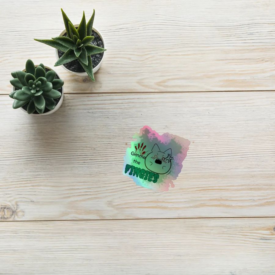 Gimme the Fingies Holo Sticker Pack product image (8)