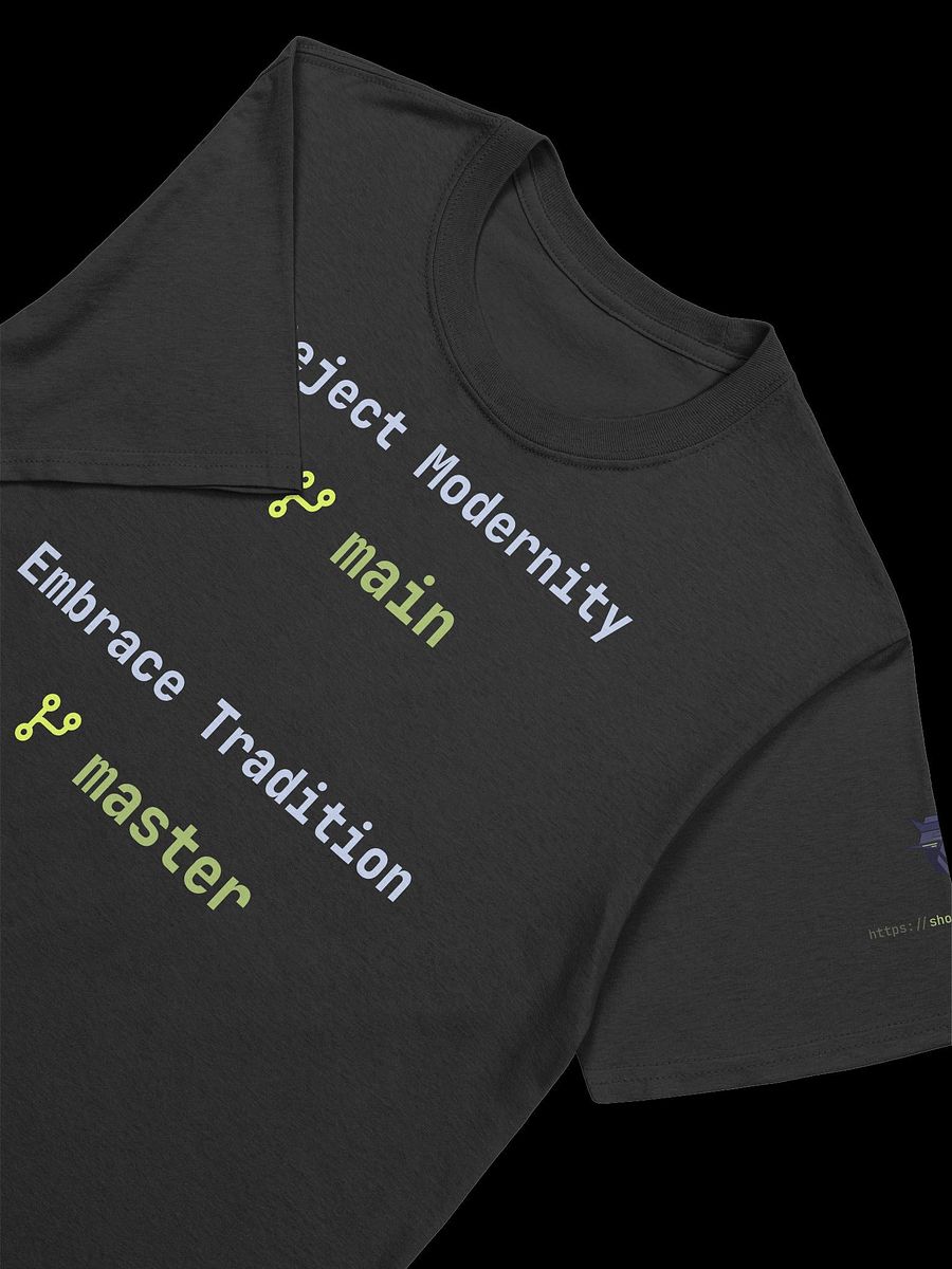 Reject Modernity Embrace Tradition git branch T-shirt product image (3)