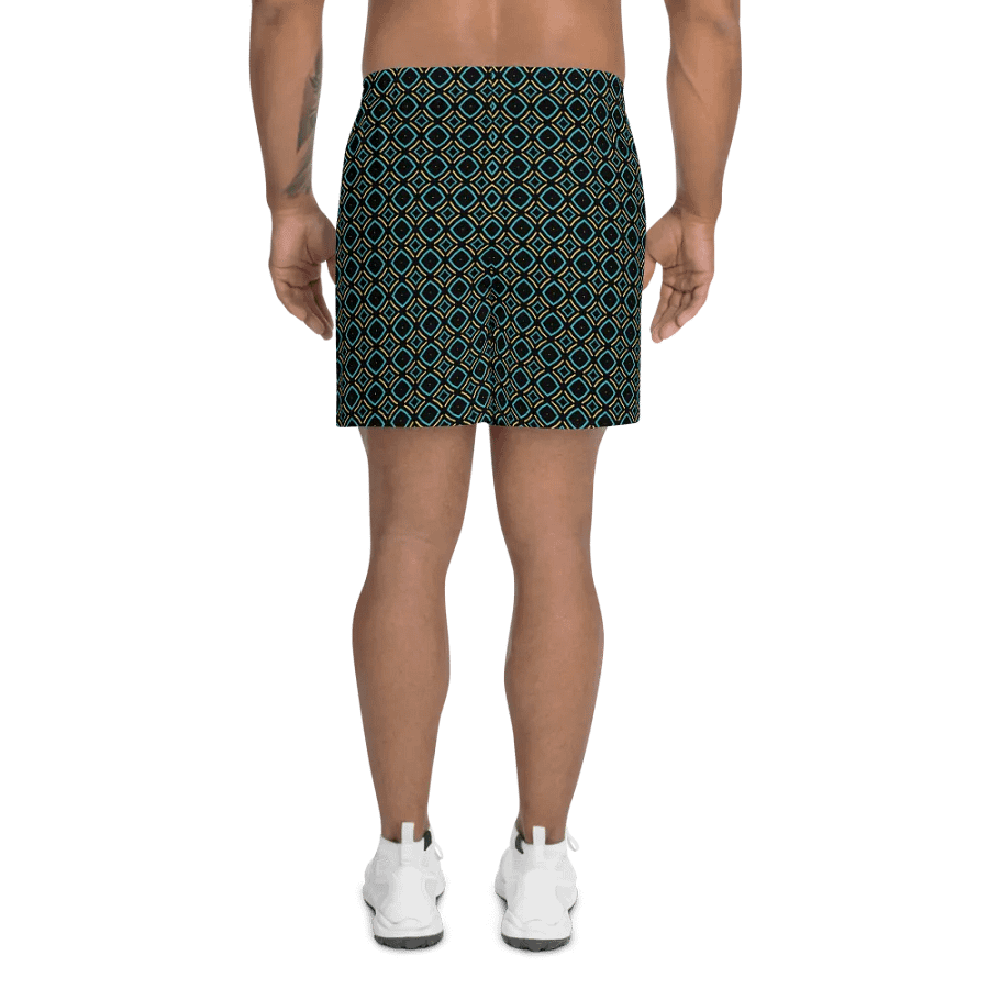 Bumble Delight Geometric All Over Print Unisex Athletic Long Shorts product image (8)