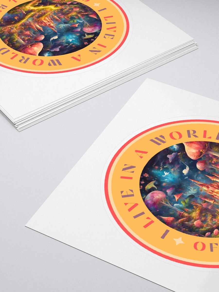 I Live in a World of Magical Realism Stickers product image (11)