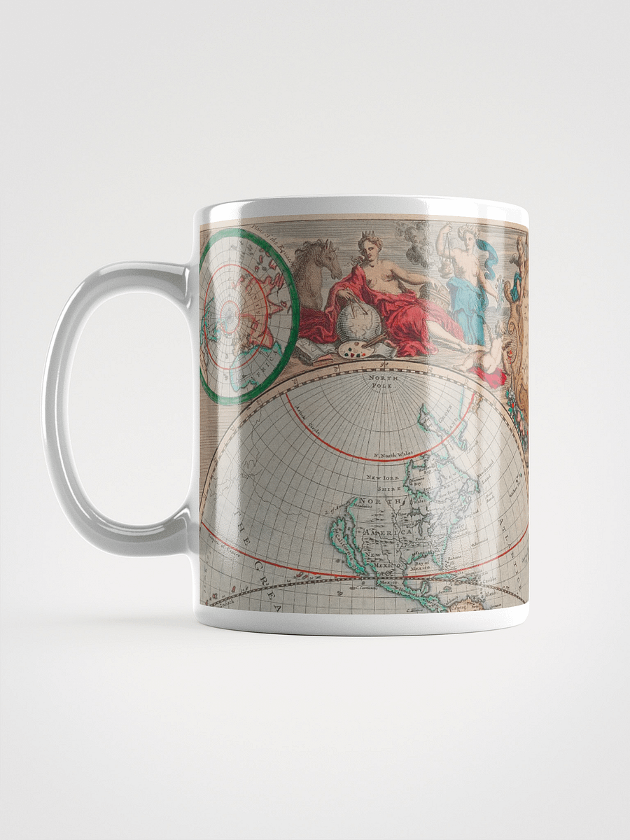 Antique World Map White Glossy Mug product image (6)