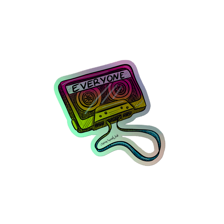 Pansexual Mix Tape- Holo Sticker product image (2)