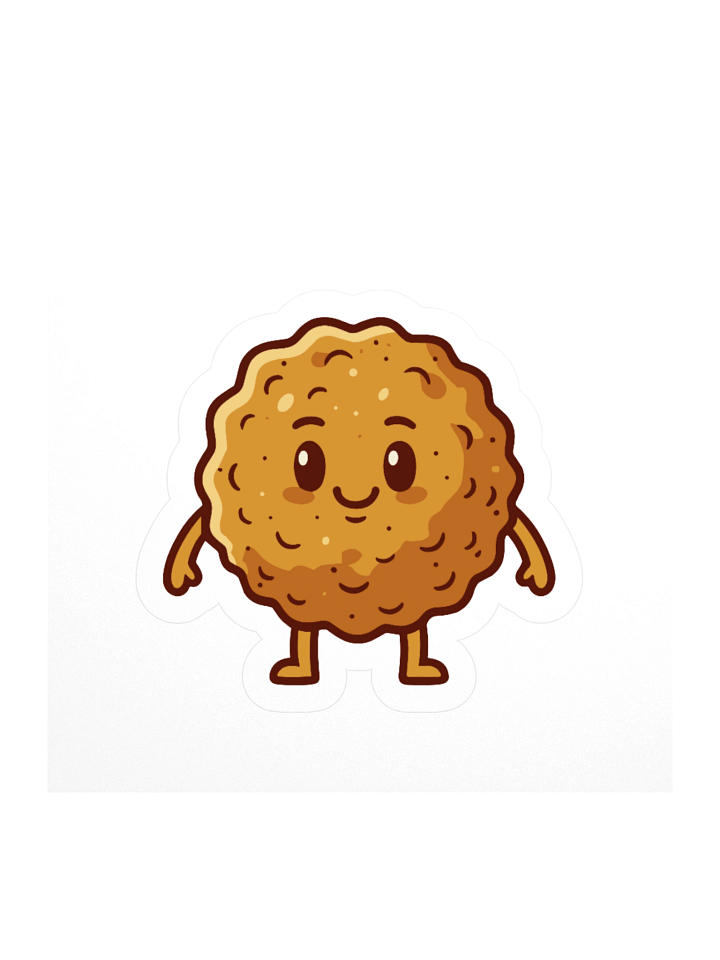 't Bouletje Kiss-Cut Sticker - Belgian Meatball Art - Authentic Ghent Frituur Design product image (1)