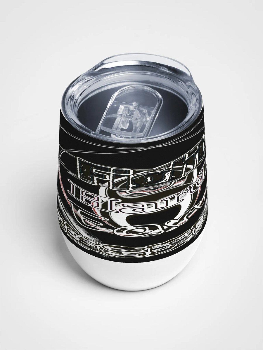 Fight Hard Earn Respect - Black - Wine Tumbler product image (4)