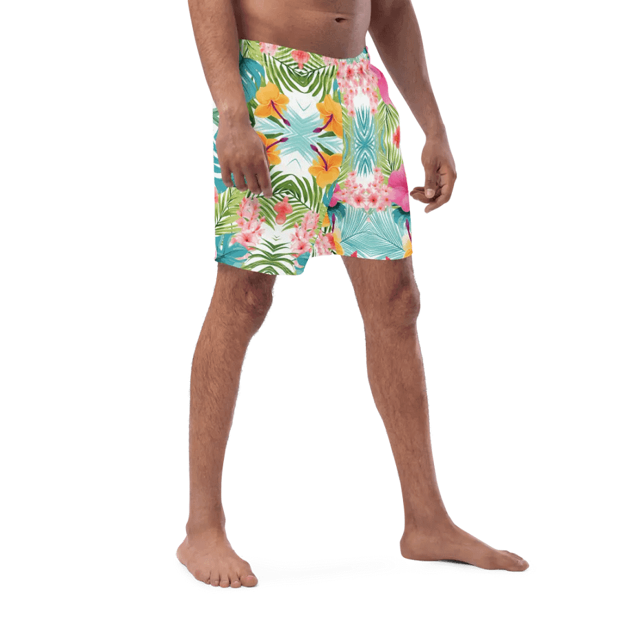 Men’s Swim Trunks – Tropical Bloom product image (3)