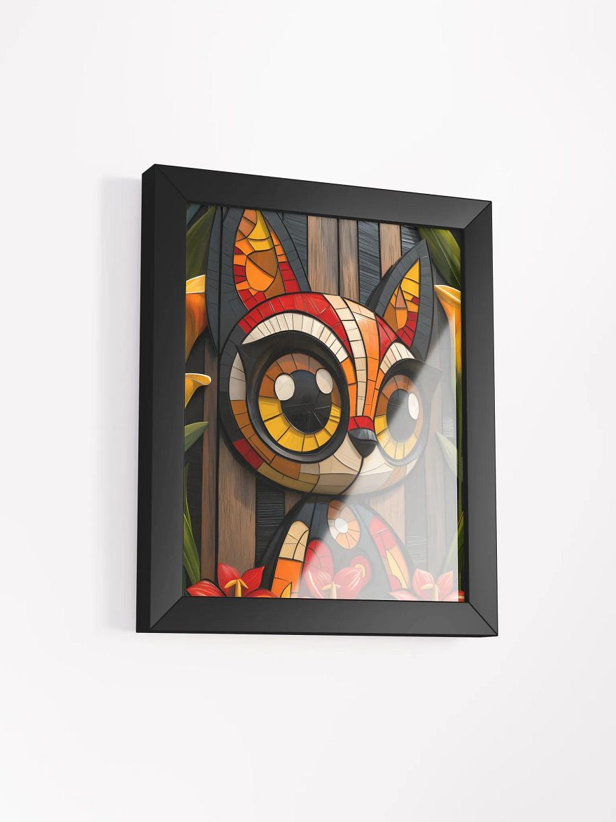 Framed art work, titled 
