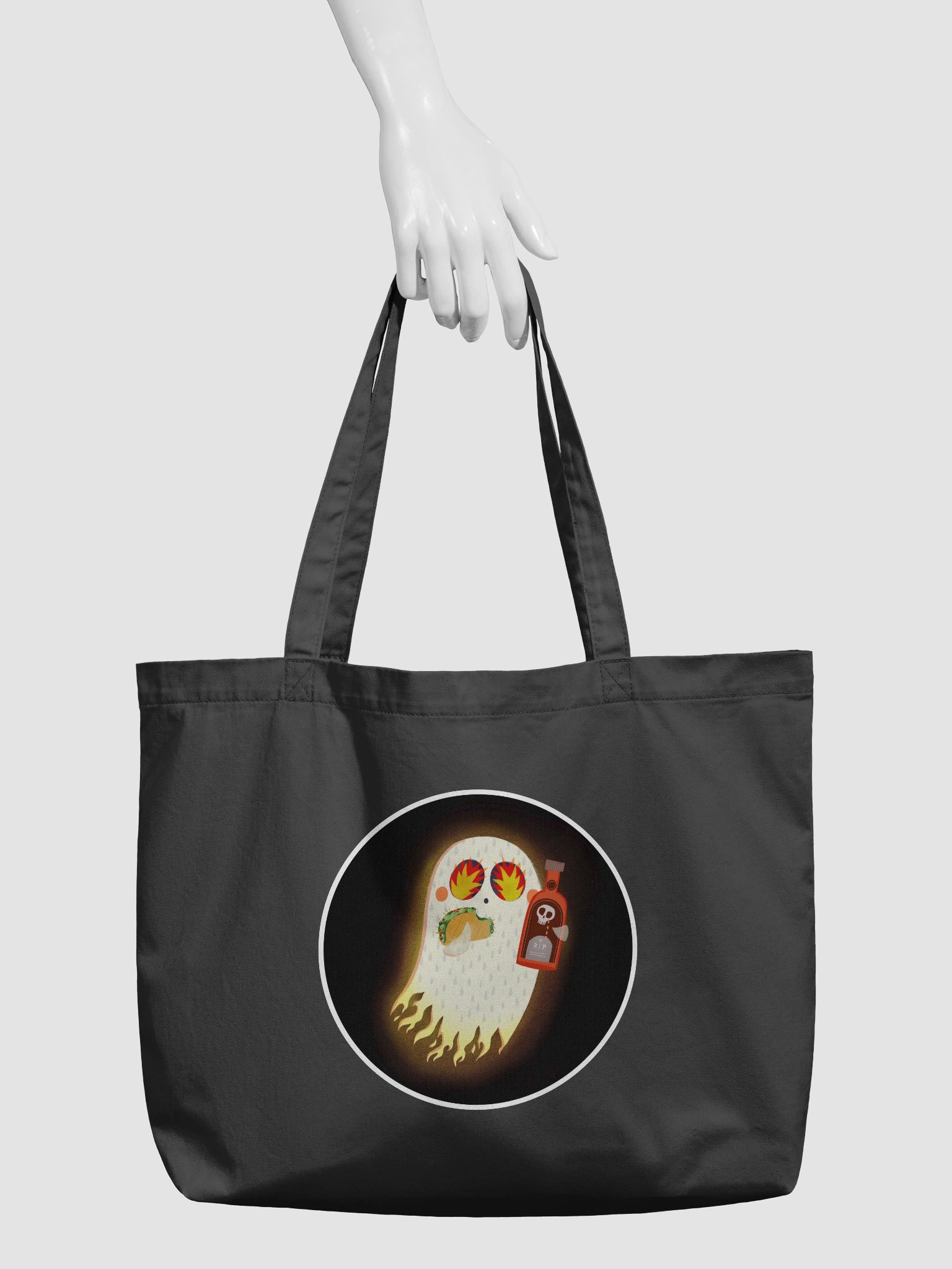 Little Ghost Hot Sauce Taco - Tote Bag product image (3)