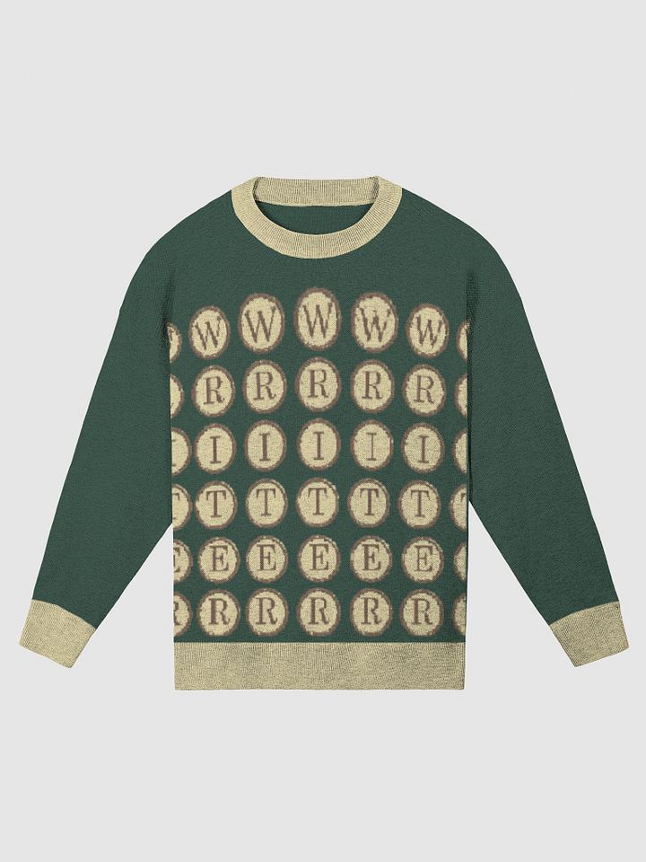 Writer Sweater in Pine Green and Mellow Yellow product image (1)