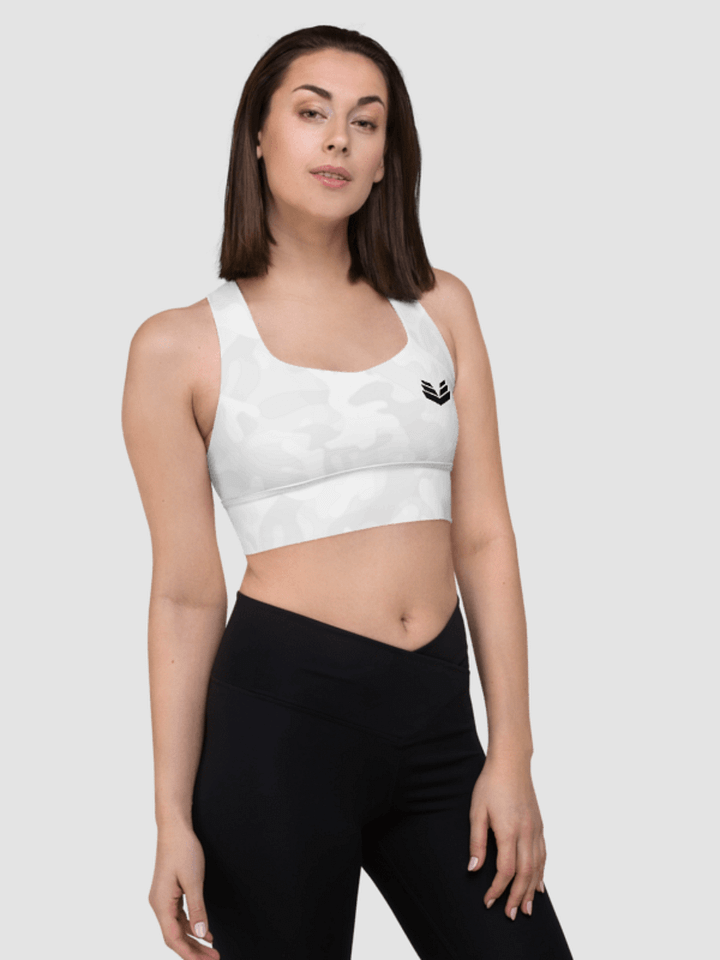 Longline Sports Bra - White Camo product image (2)