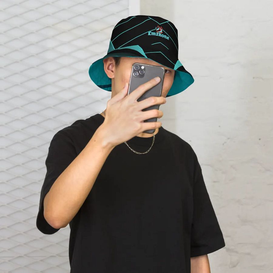 Teal Dreams - Reversible Bucket Hat product image (6)