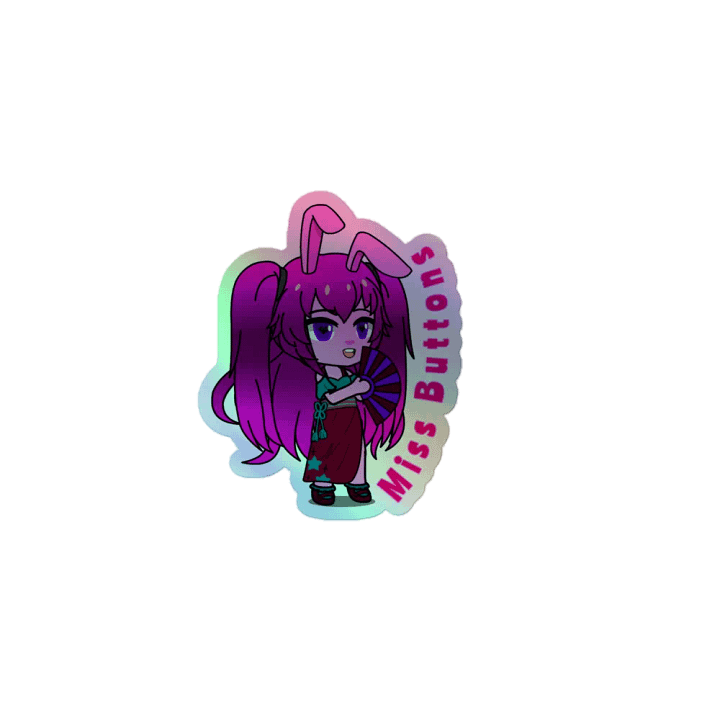 Miss Buttons - Star Cluster Bunnies - rainbow sticker product image (1)