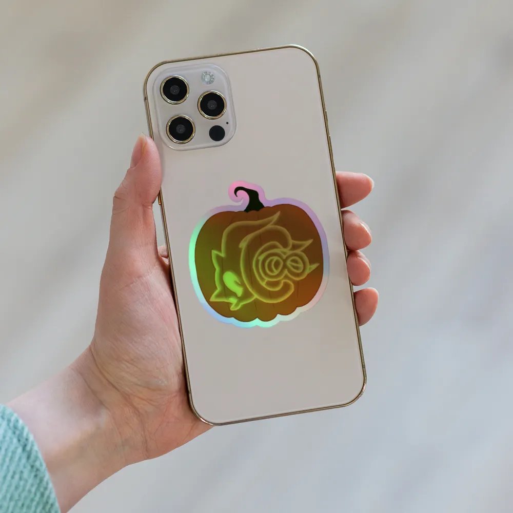 Pumpkin Logo Holographic Sticker product image (6)
