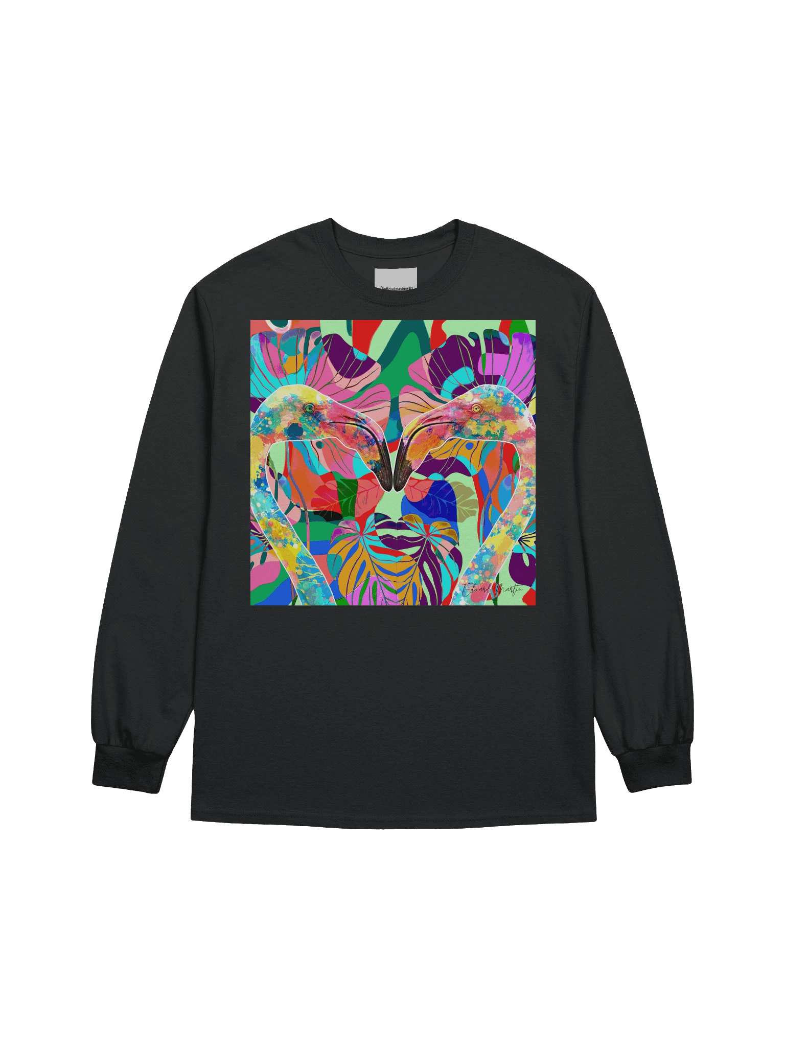 Tropical Flamingo Paradise Long Sleeve Tee product image (2)