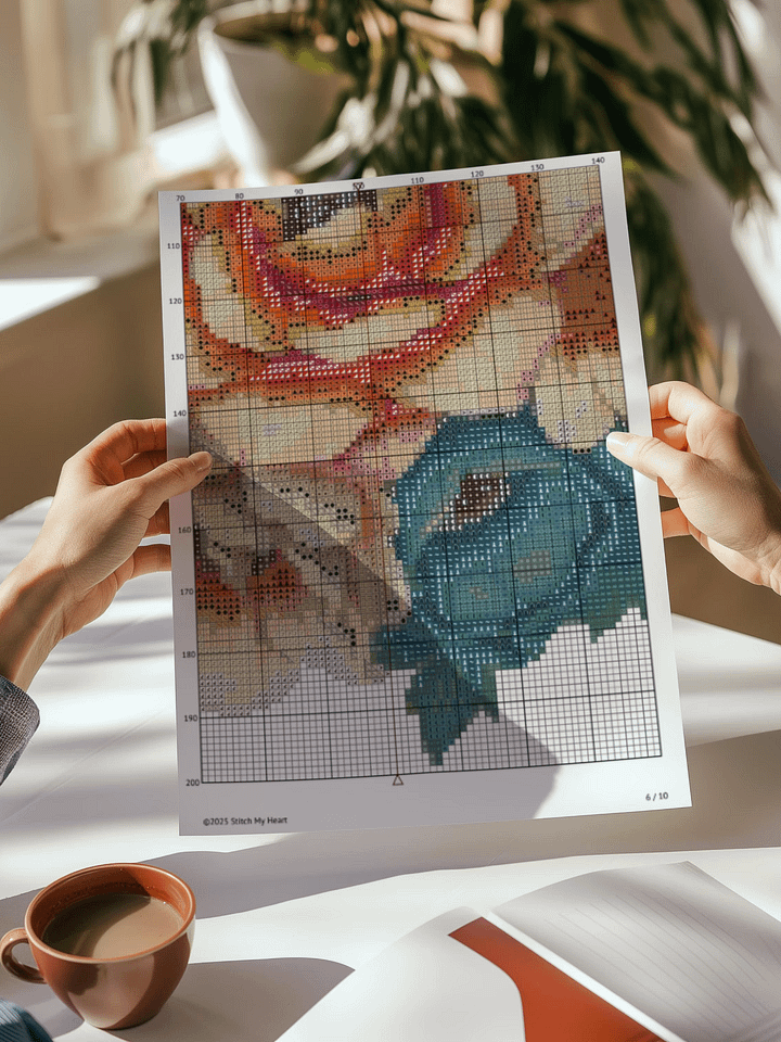 Soft Bouquet Cross Stitch Pattern product image (2)