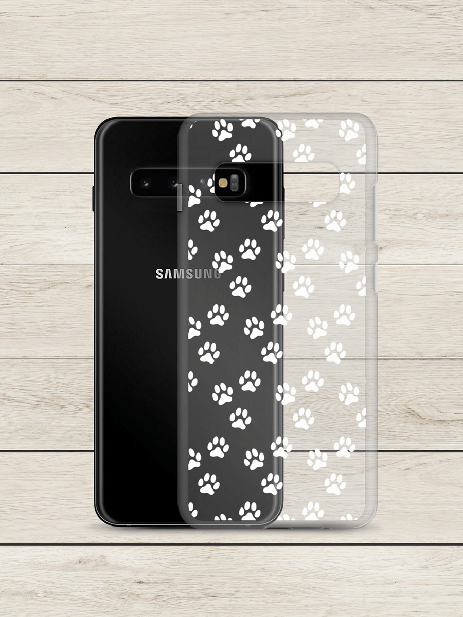 "dog paw print pattern" clear case for Samsung® product image (8)