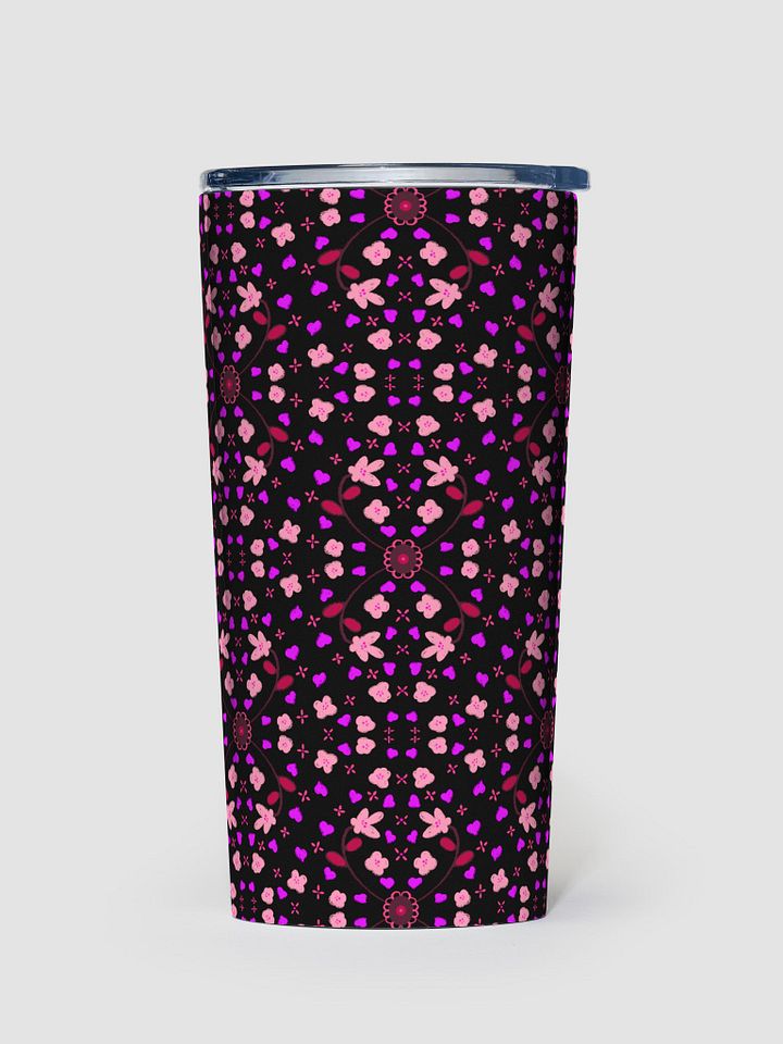 Hearts and Flowers Dark Tumbler product image (1)