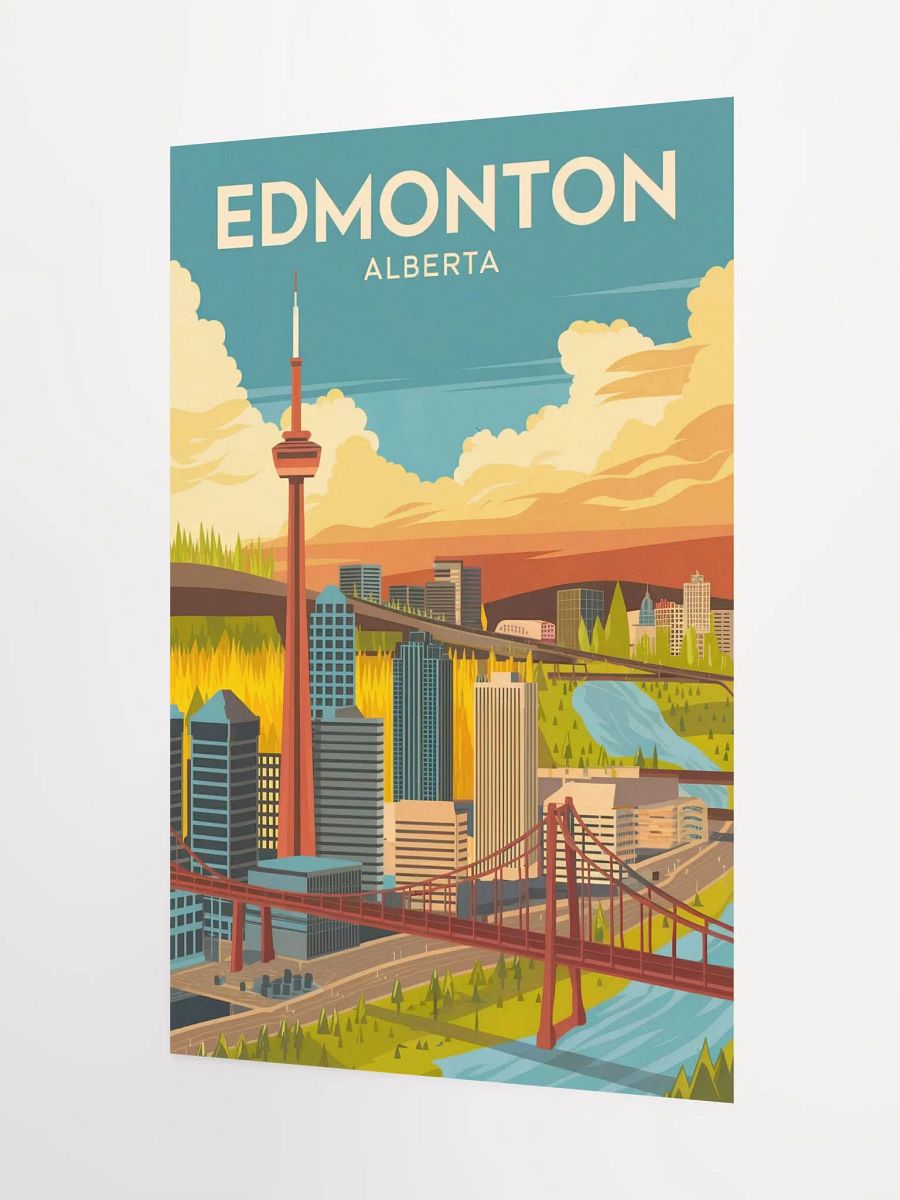 Edmonton Alberta Cityscape Premium Poster product image (3)