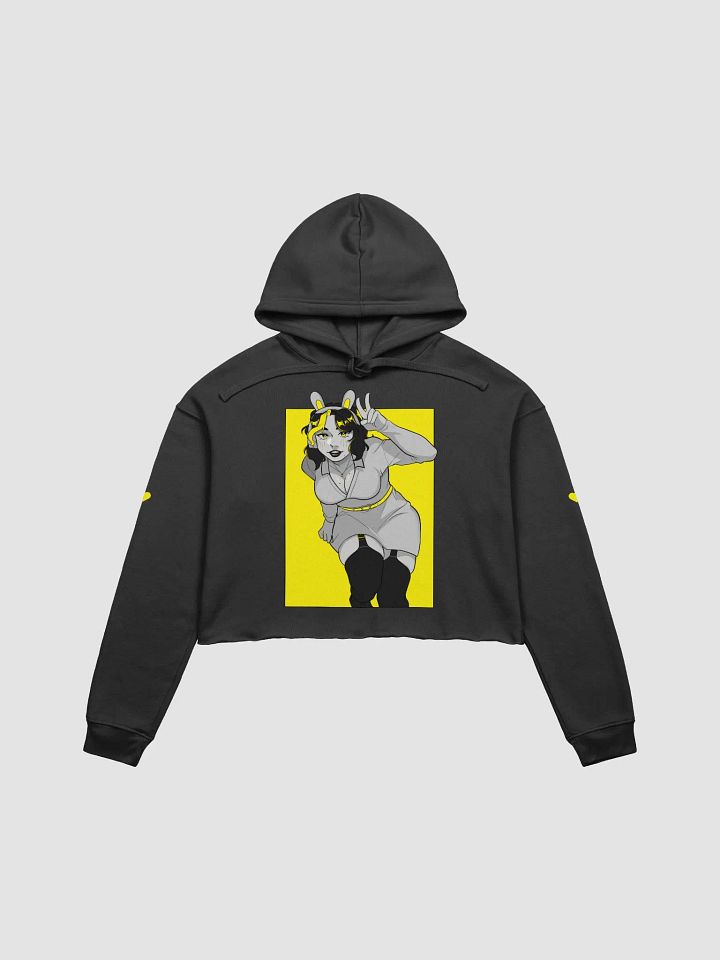 Bunny Swii Cropped Hoodie Yellow product image (1)